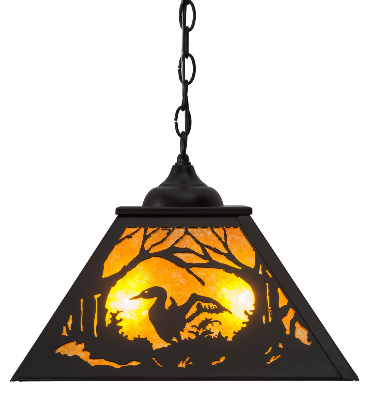 Loon Waters 16" Square Pendant