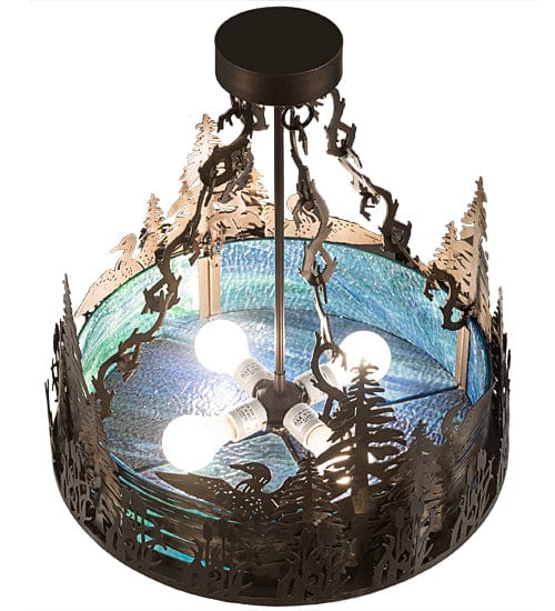 Loon Waters 20" Semi Flush Mount