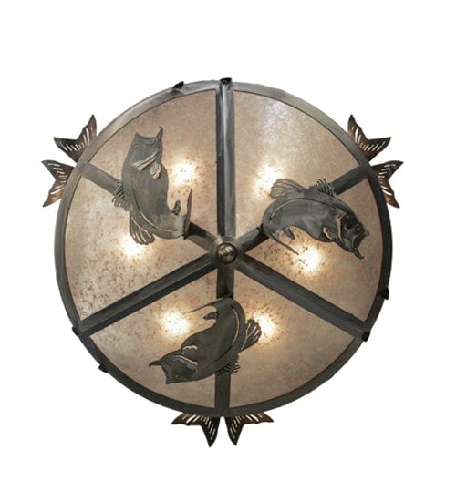 Jumping Trout 36" Inverted Pendant