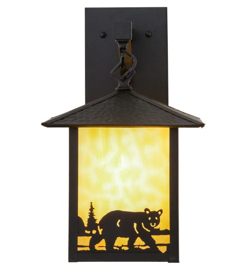 Bear Waters 9" Hanging Wall Sconce