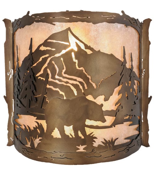 Bear Waters 15" Wall Sconce