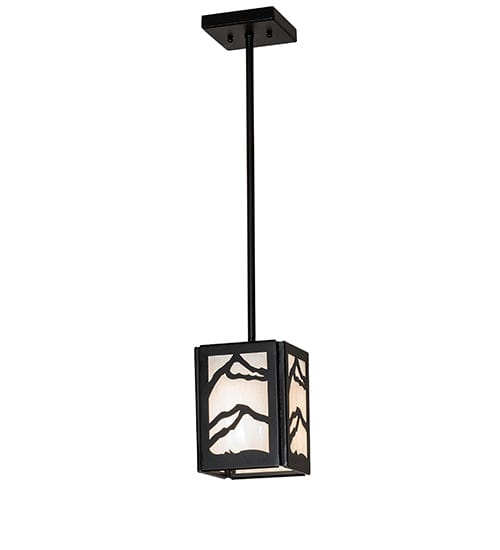 Cascade Range 6" Square Mini Pendant