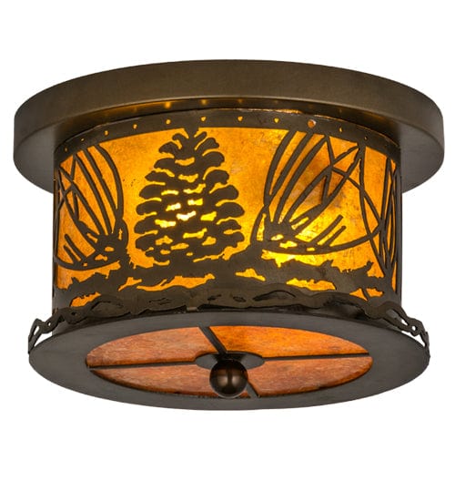 Mountain Pine 11" Flush Mount