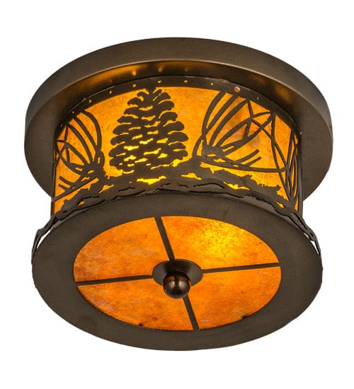 Mountain Pine 11" Flush Mount