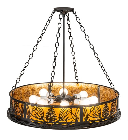 Mountain Pine 30" Semi Flush Mount