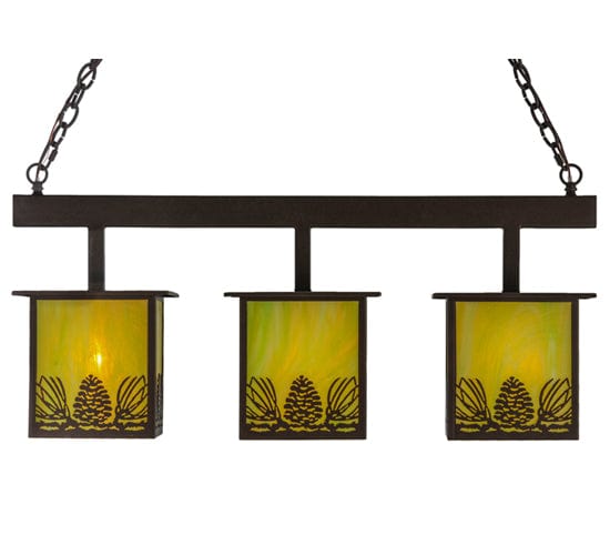 Mountain Pine 36" 3 Light Island Pendant