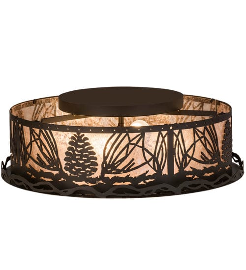 Mountain Pine 22" Flush Mount