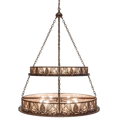 Mountain Pine 48" Two Tier Inverted Pendant