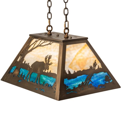 Moose Lake 23" Oblong Pendant