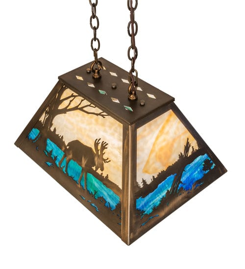 Moose Lake 23" Oblong Pendant