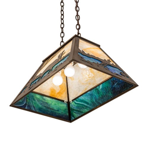 Moose Lake 23" Oblong Pendant