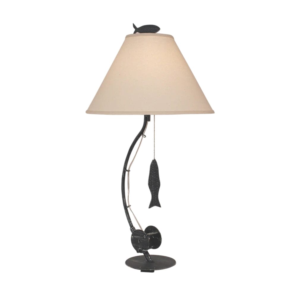 Navy Fishing Pole Table Lamp
