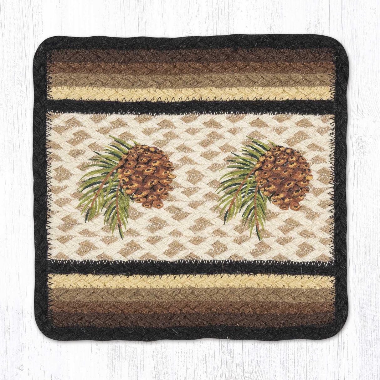 Pinecone Ring Oblong Printed Table Runner