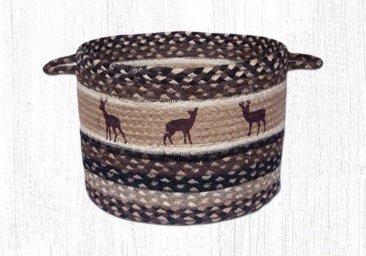 Deer Silhouette Printed Utility Basket