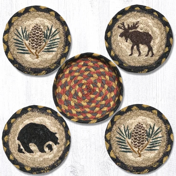 Wilderness Friends Coasters In A Basket
