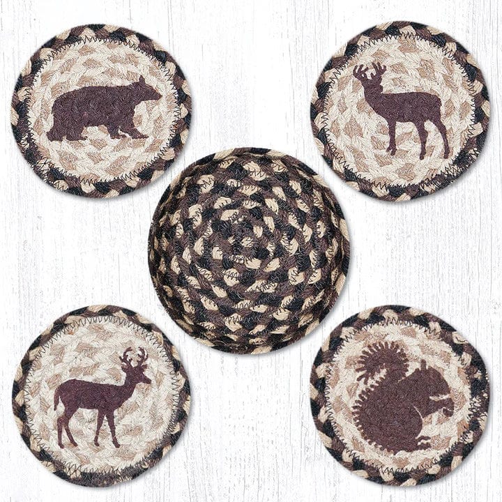 Wildlife Friends Coasters In A Basket