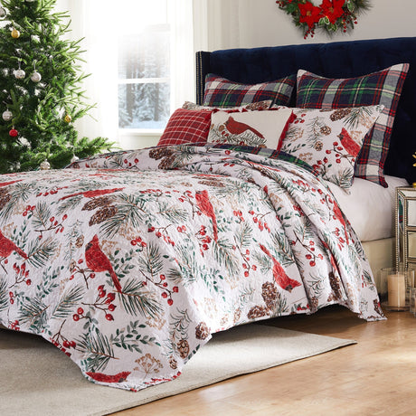 Cardinal Cottage Reversible Quilt Set