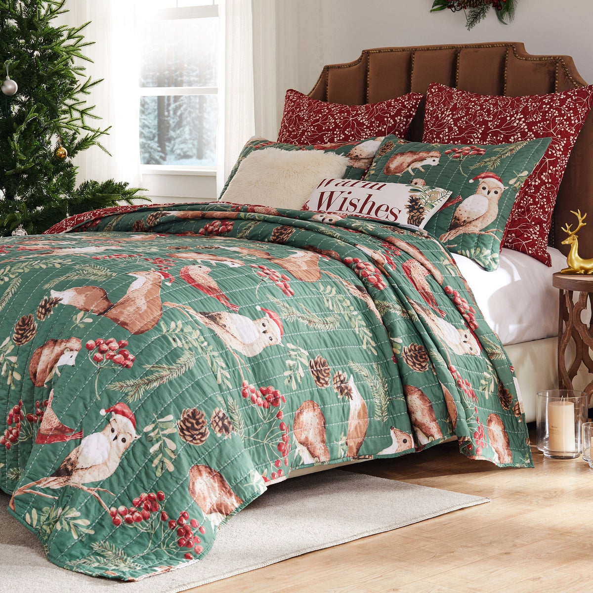 Holiday Willow Reversible Quilt Set – The Cabin Place