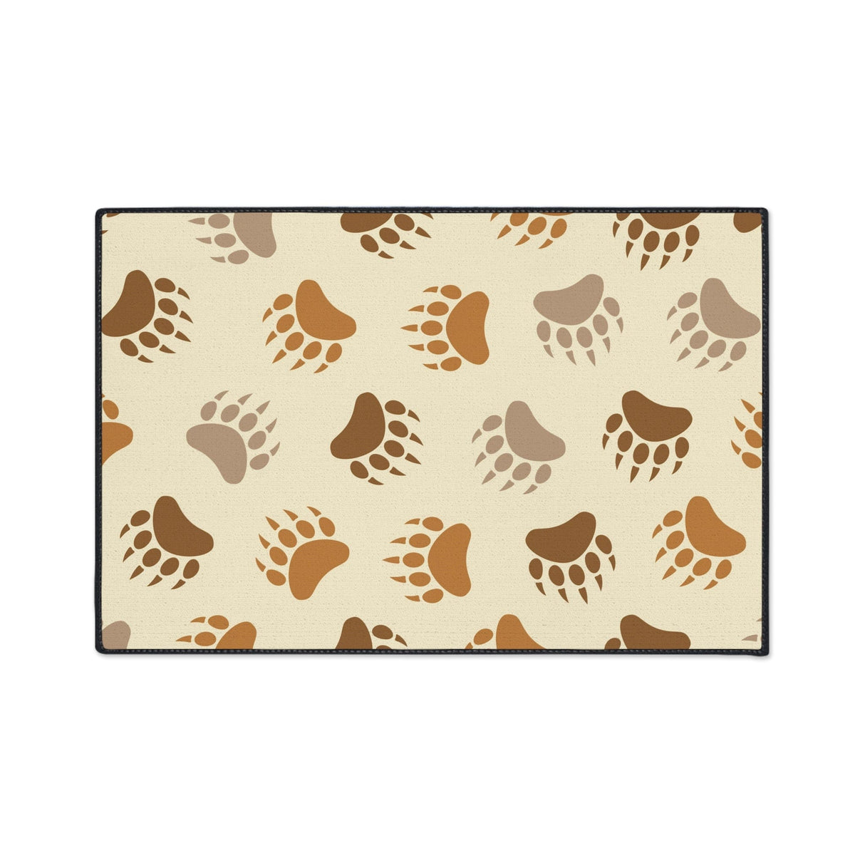 Bear Paw Brown Non-Slip Rug