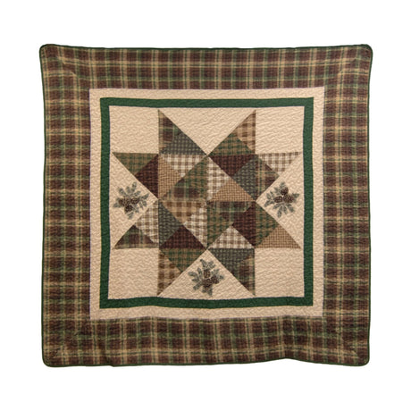 Plaid Star Pines Throw