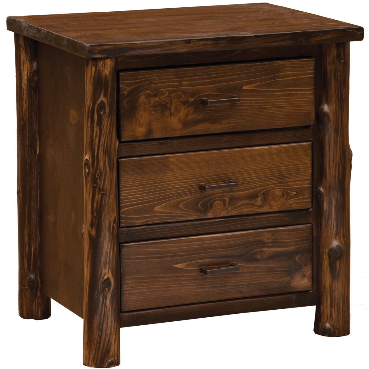 Cedar Creek XL 3 Drawer Nightstand The Cabin Place
