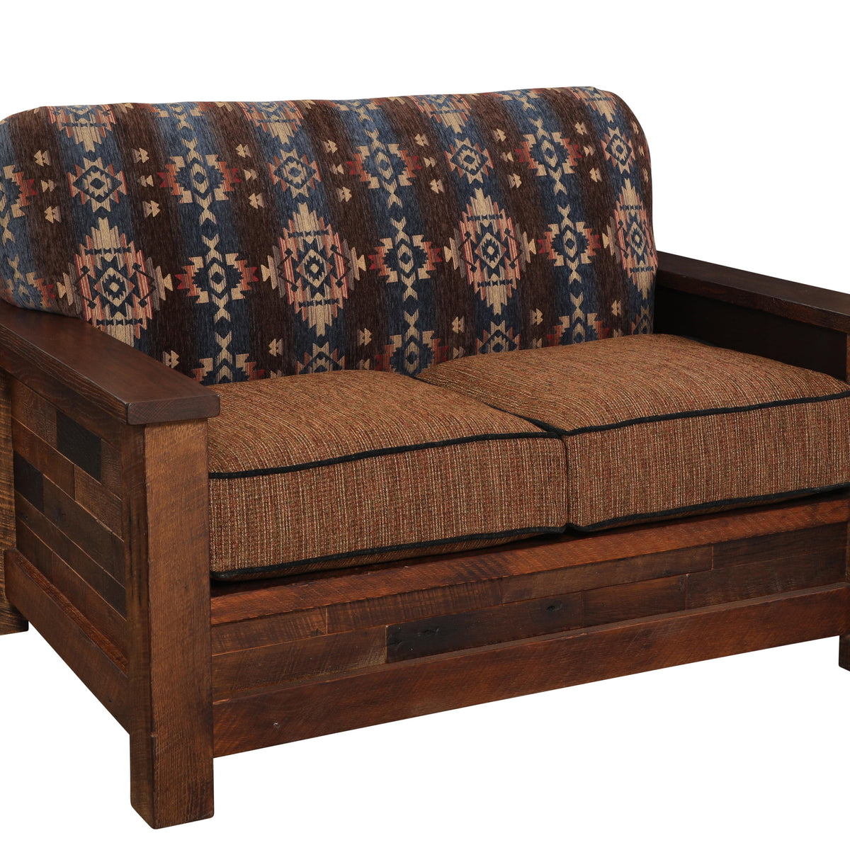 Barnwood Americana Loveseat – The Cabin Place