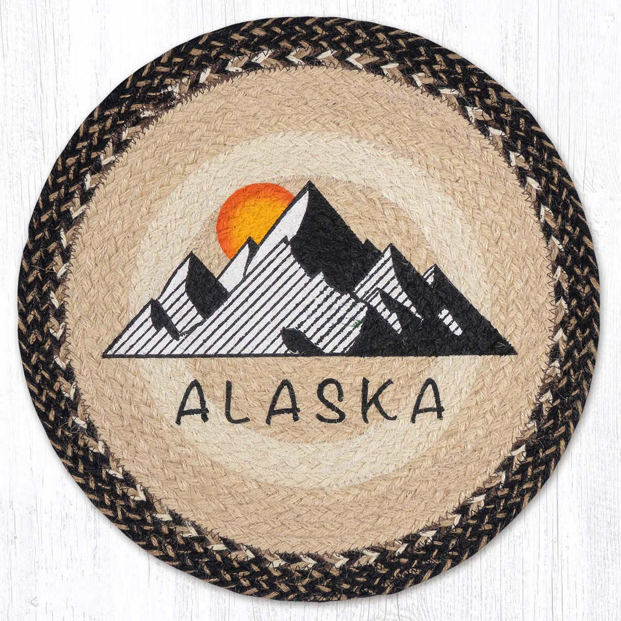 Alaska Printed Round Placemat