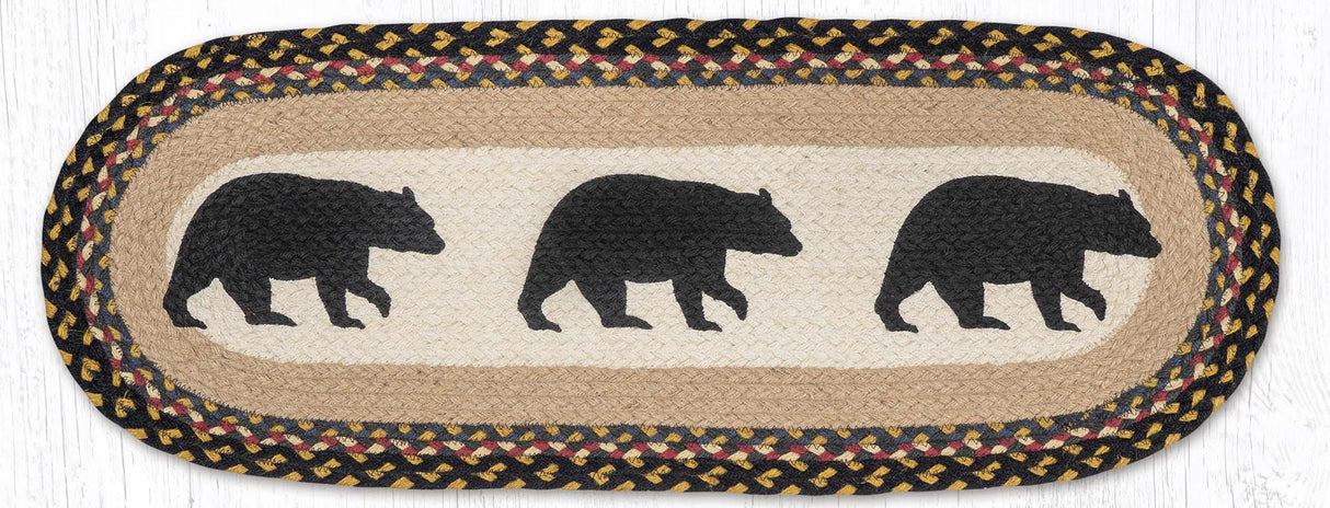 Alaska Bears Oval Table Runner