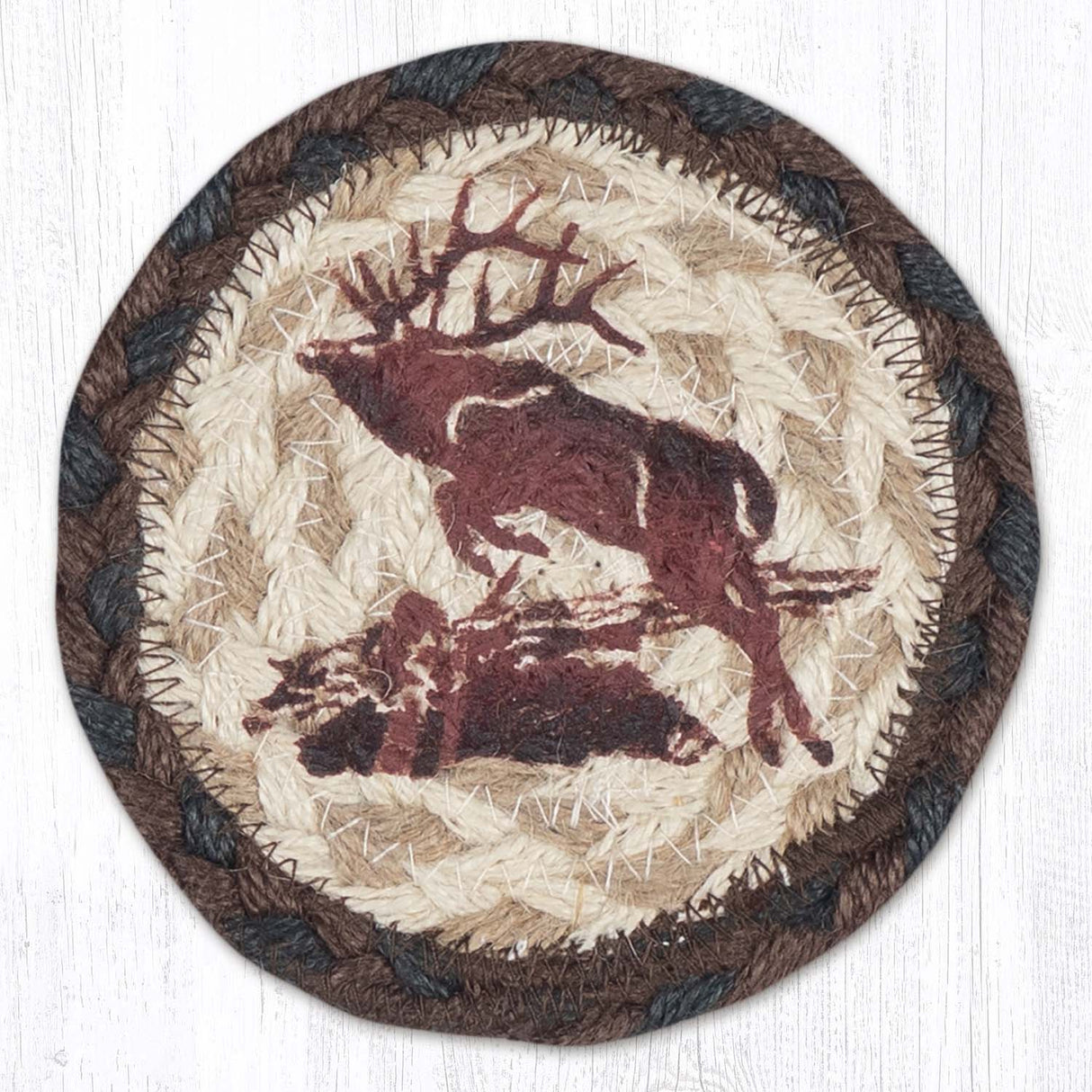 Leaping Elk Printed Coaster