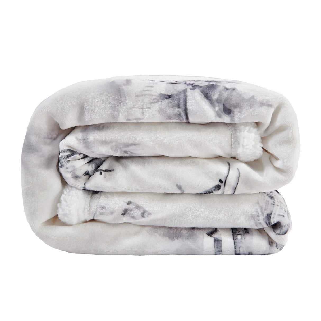 Ski Slopes Sherpa Throw