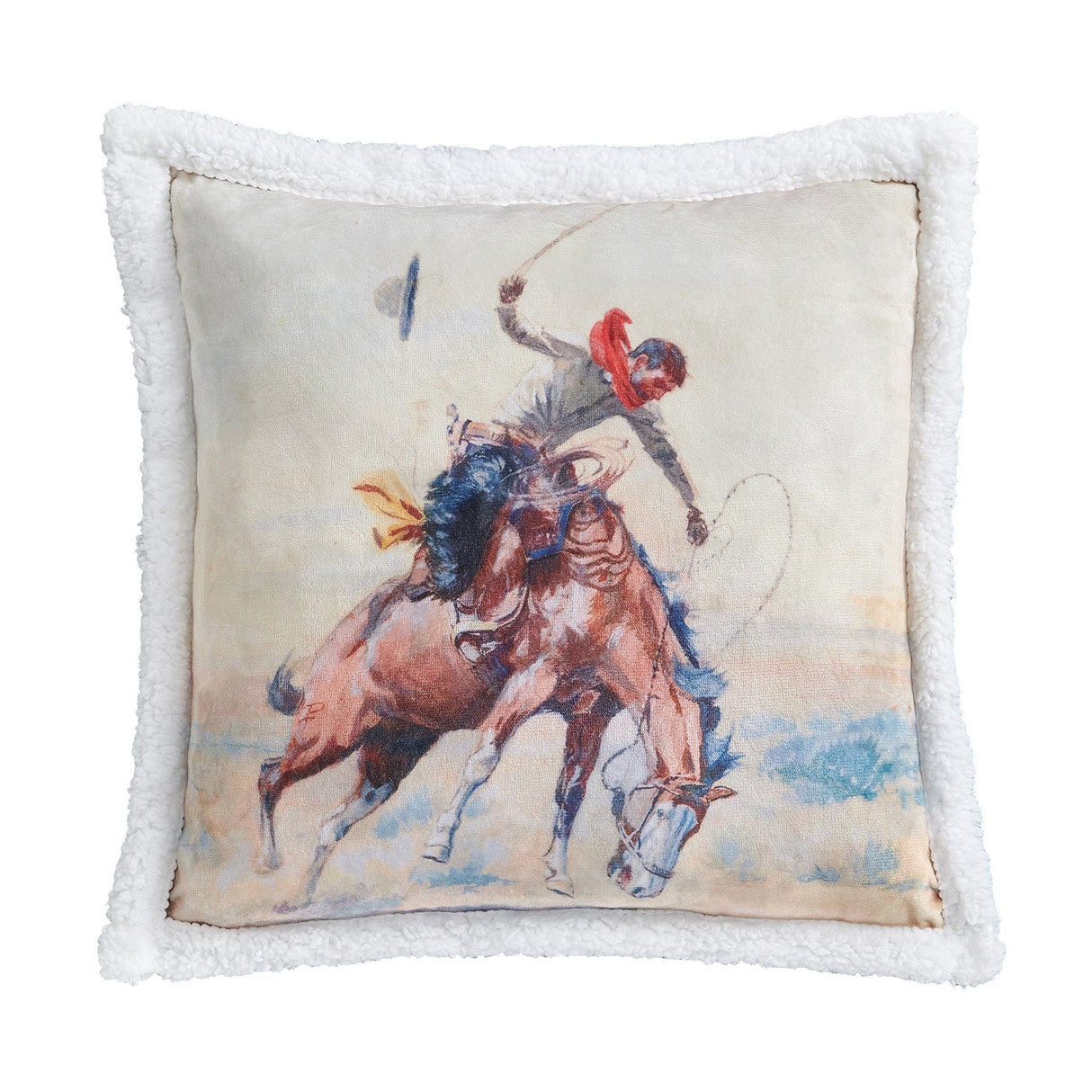 Rope & Ride Sherpa Pillow
