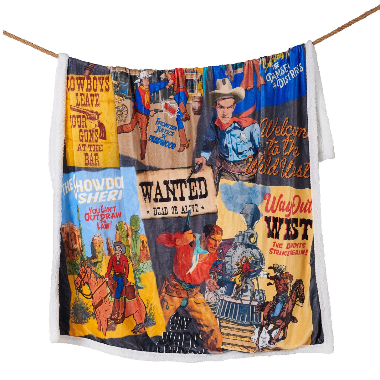 Wanted Western Sherpa Throw