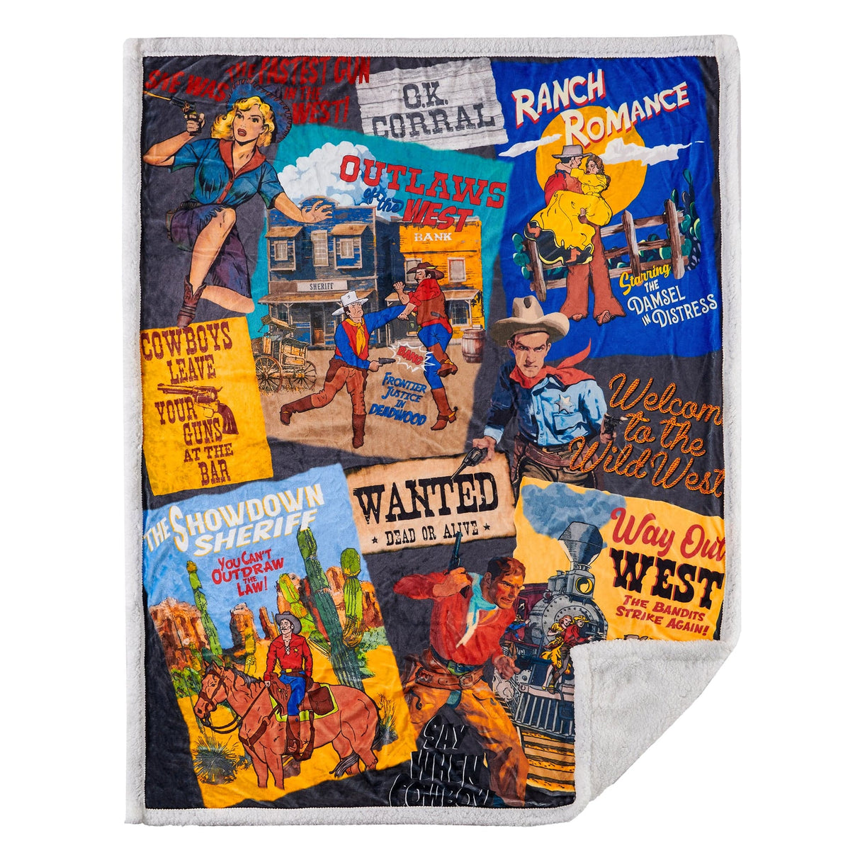 Wanted Western Sherpa Throw