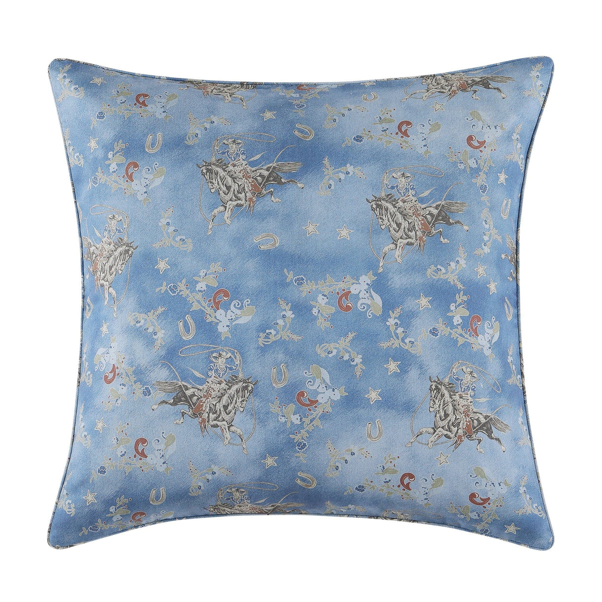 Denim Washed Cowboy Euro Sham