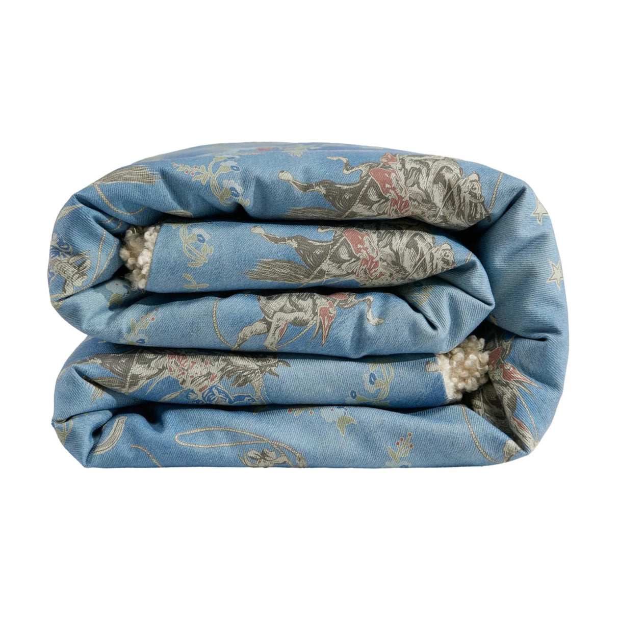 Denim Washed Cowboy Teddy-Backed Throw