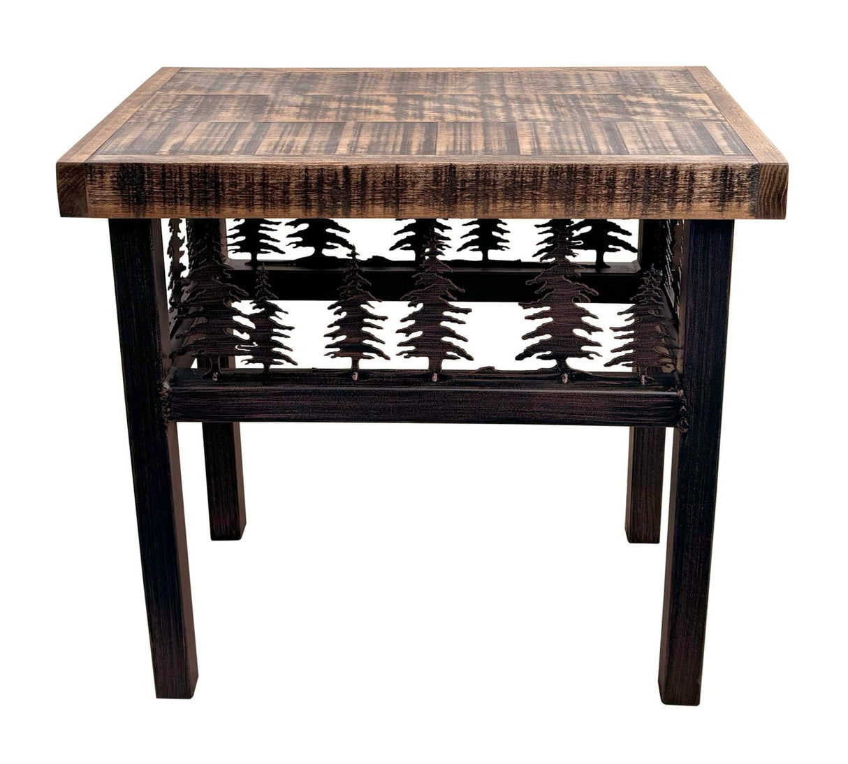 Rough Stain Forest End Table