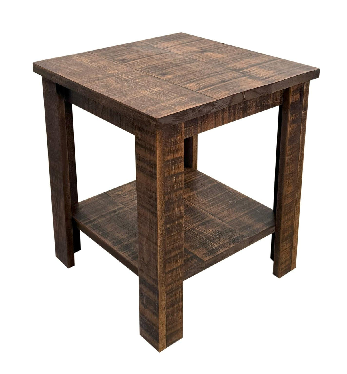 Rough Stain 21" End Table