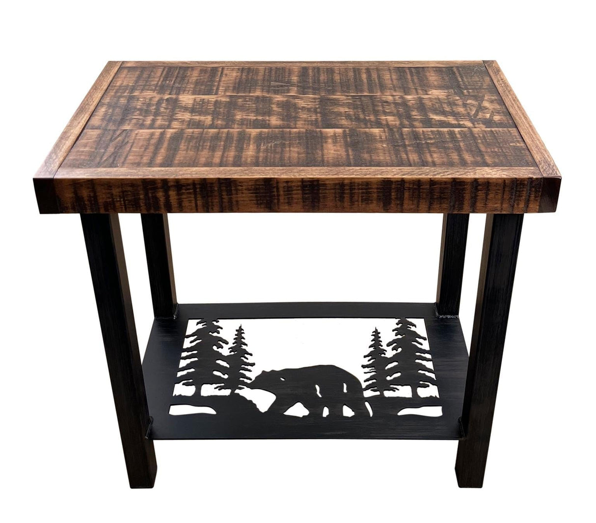 Rough Stain Bear Mountain End Table
