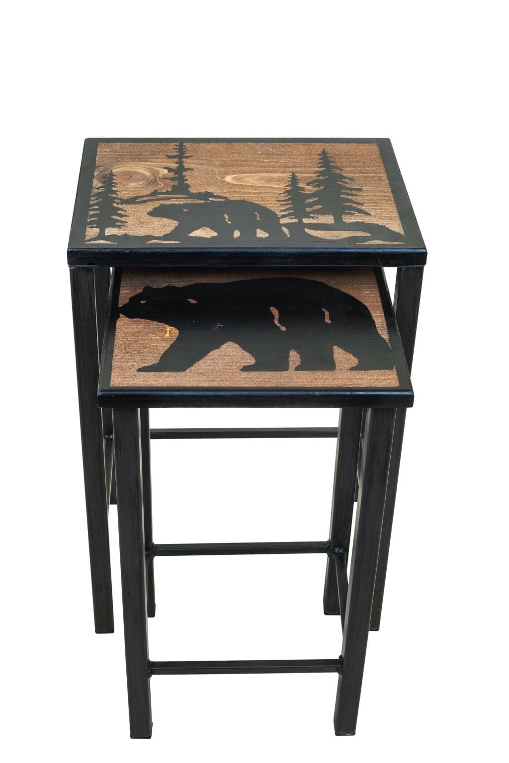 Black Stain Bear Drink Tables