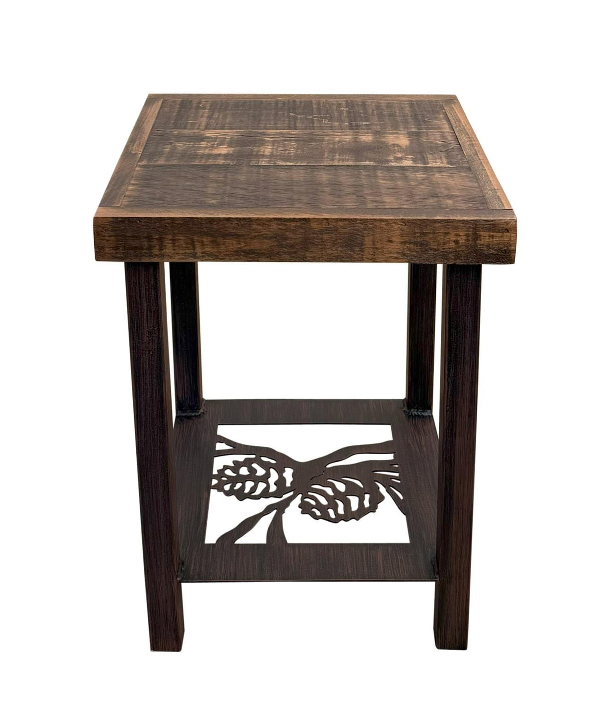 Rough Stain Pinecone End Table