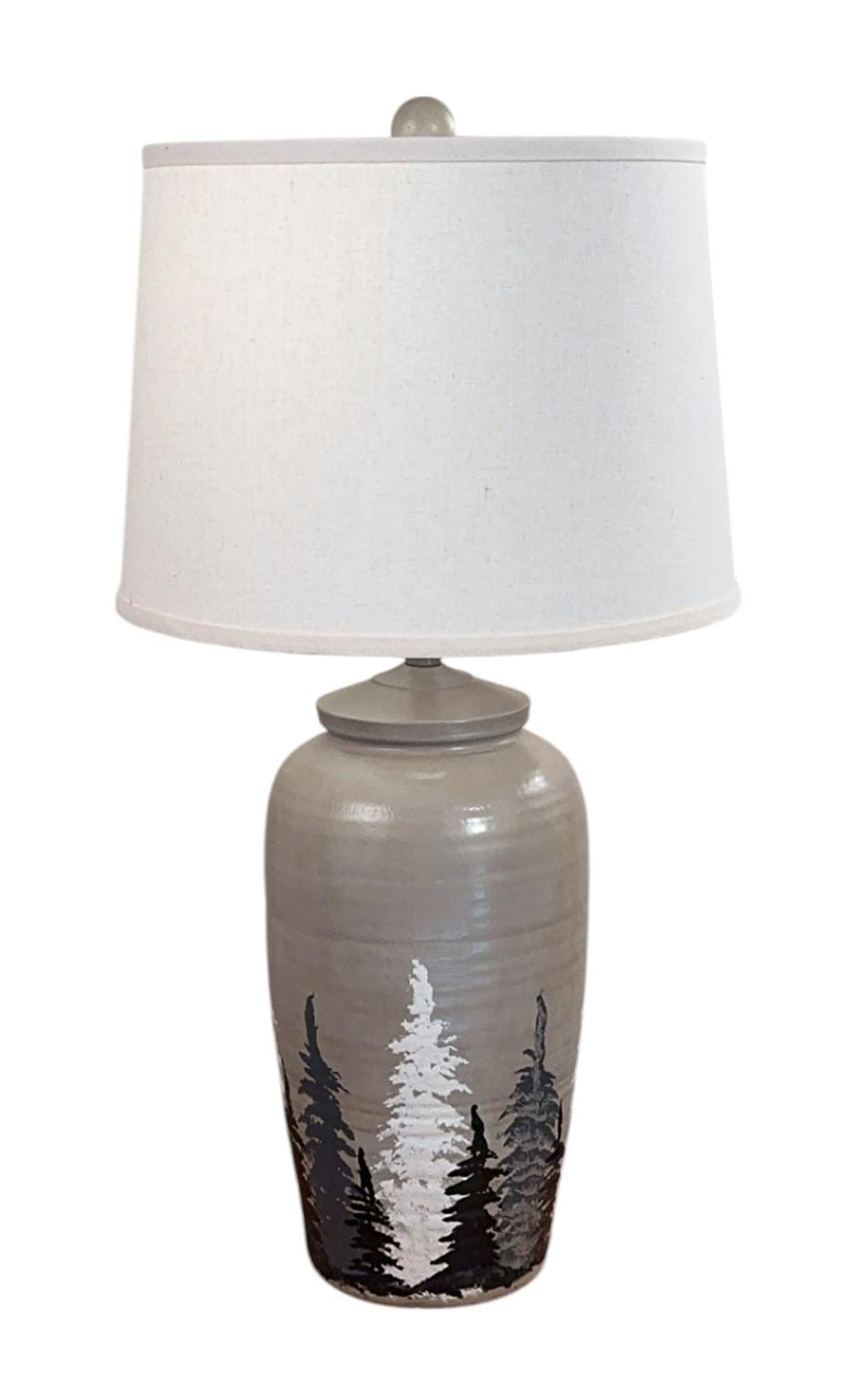 Painted Forest Table Lamp
