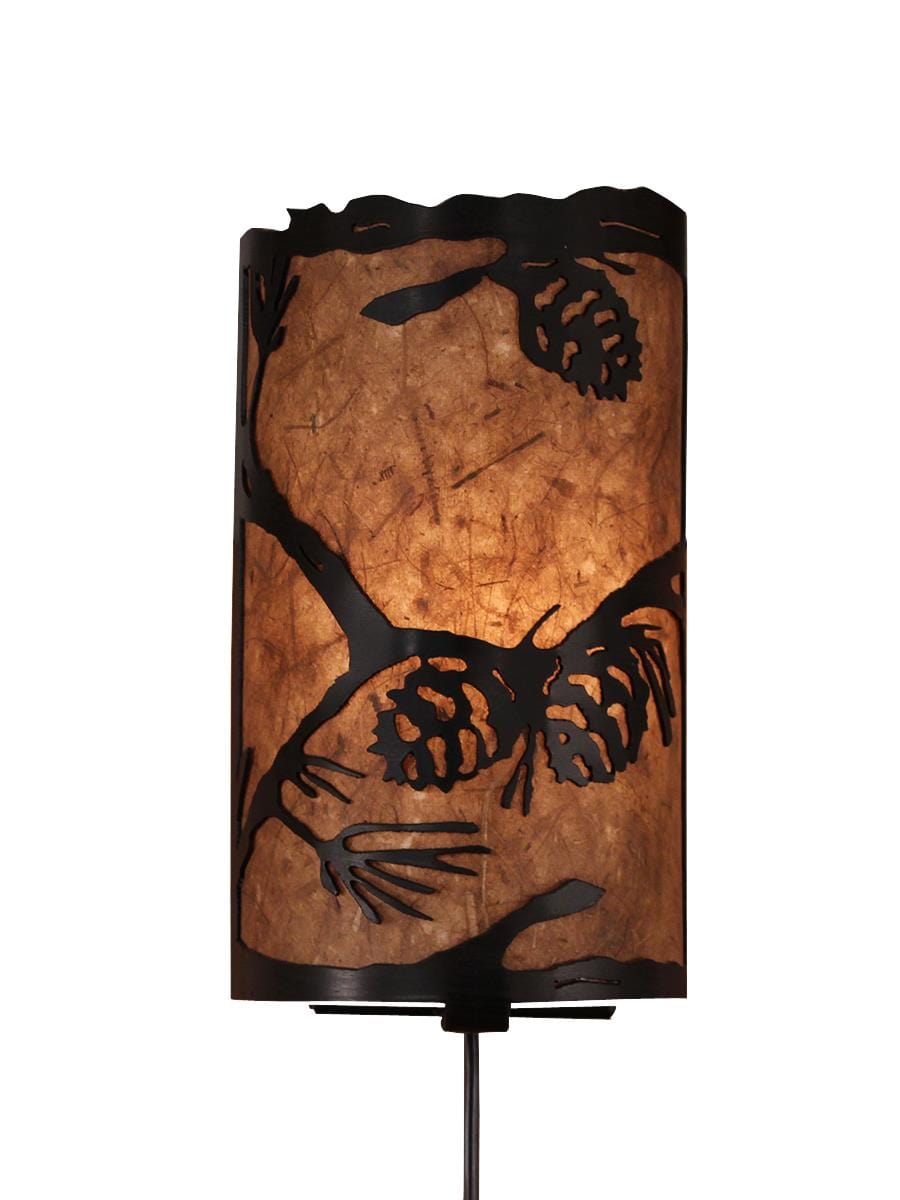 Frontier Pine Branch Mountain Wall Sconce
