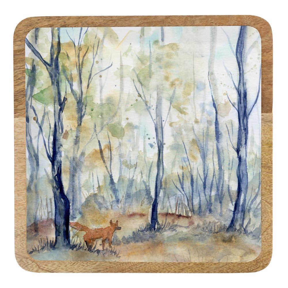 Autumn Woods Wood Platter