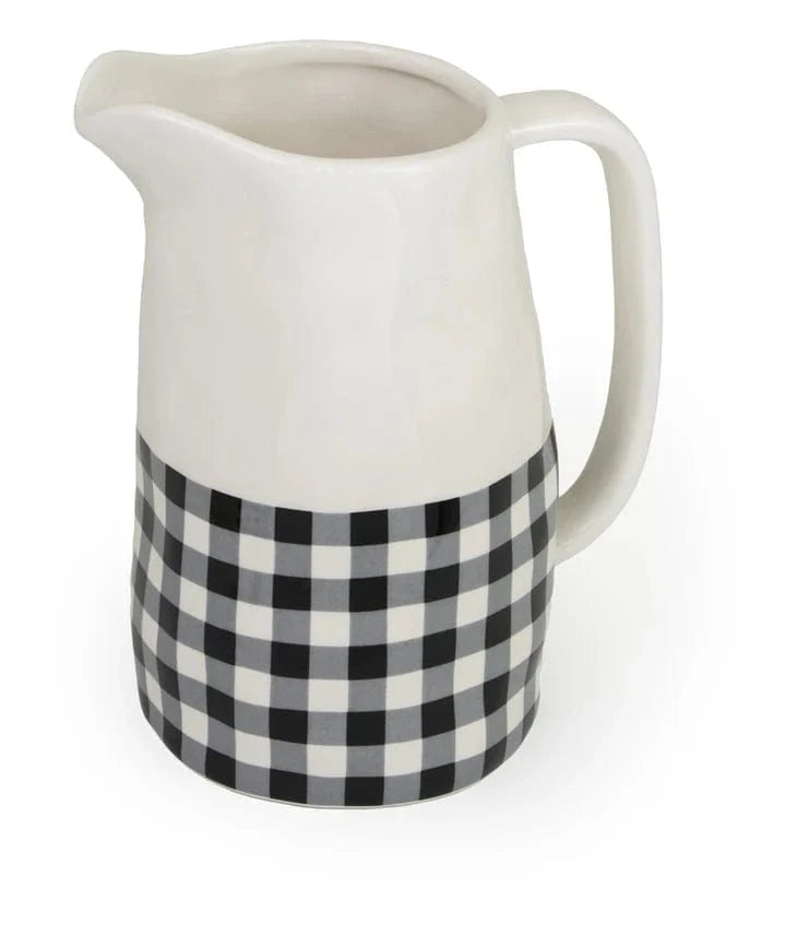 Classic Checkered Pitcher