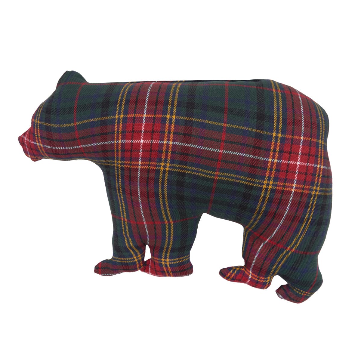 Christmas Plaid Bear PIllow