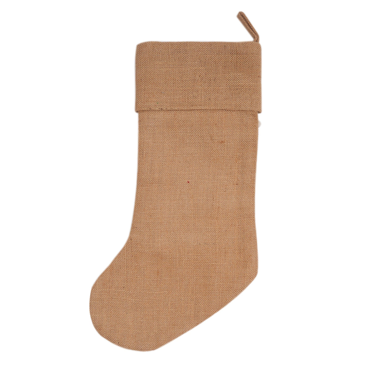 Tan Burlap Stocking