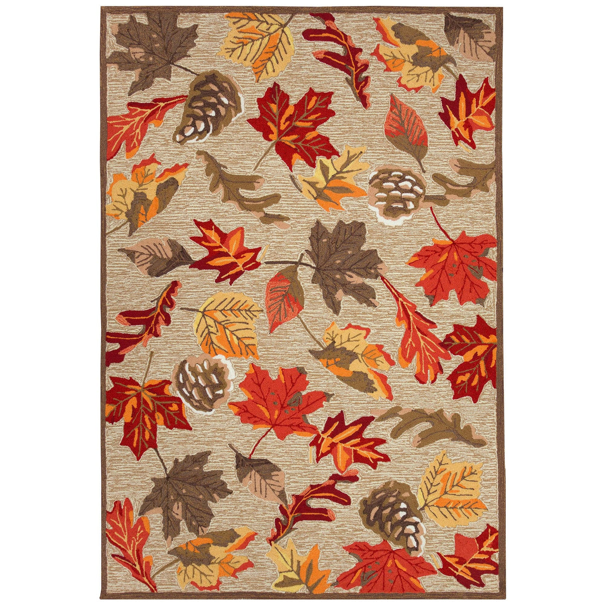 Dancing Leaves Natural Area Rug