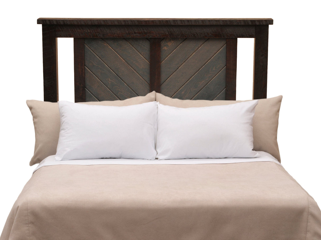 Wood & Wicker Headboard