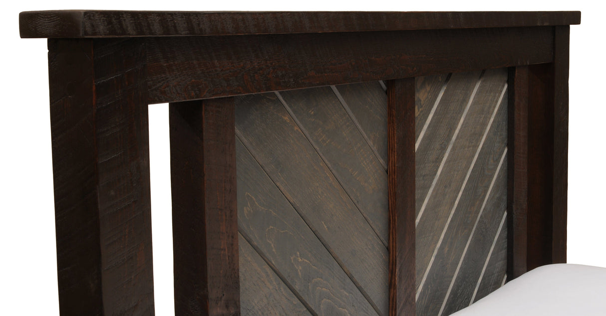 Wood & Wicker Headboard