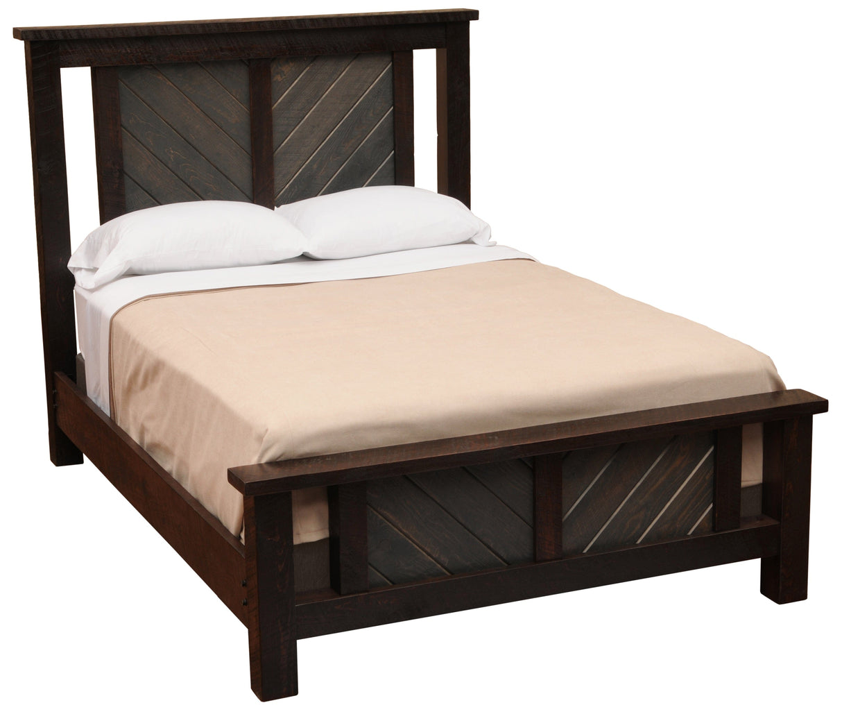 Wood & Wicker Bed